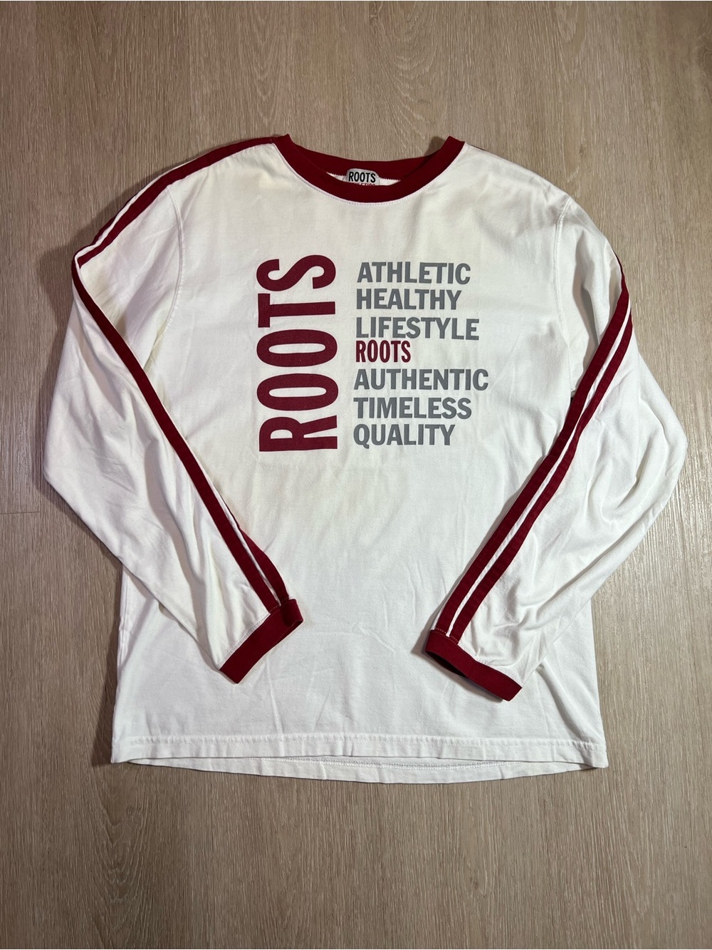 Y2K Roots Men’s White Long-Sleeve Shirt Exclusive Employee Shirt Men’s Large